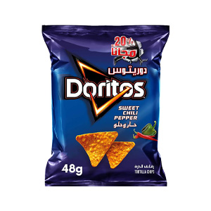 رقاق ذرة دوريتوس حار وحلو 48 جرام