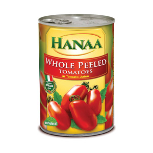 طماطم مقشرة هناء 400 جرام