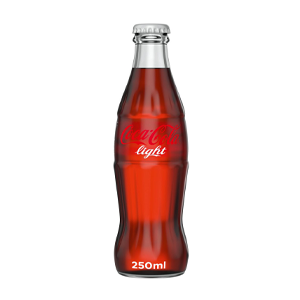 كوكا كولا لايت بدون سكر قوارير 250 مل