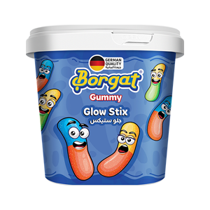 حلاوة جيلي بورقات علبة قلو ستيكس