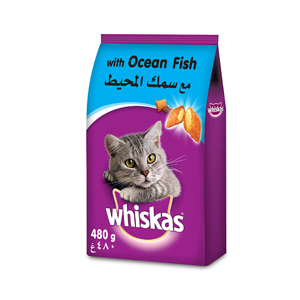 ويسكاس اكل قطط بنكهة سمك المحيط 480 جرام